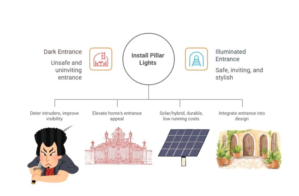 Why Gate Pillar Lighting Matters